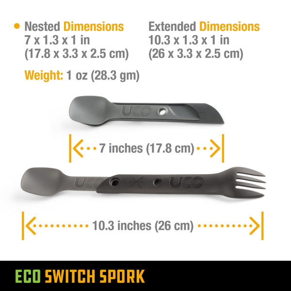 UCO Recycled ECO Switch Spork 2 Piece Utensil Set