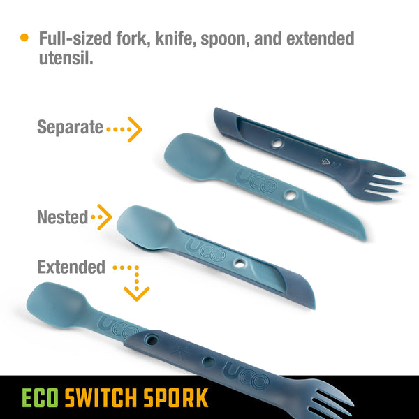 UCO Recycled ECO Switch Spork 2 Piece Utensil Set