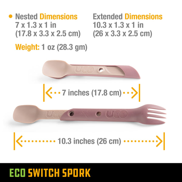 UCO Recycled ECO Switch Spork 2 Piece Utensil Set