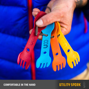 UCO Utility Spork 4 Pack with Tether Classic