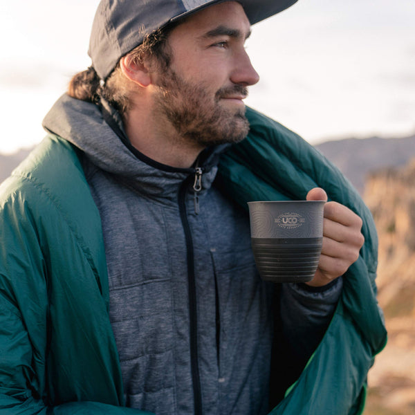 UCO Collapsible Cup for Hiking, Backpacking, and Camping Blue