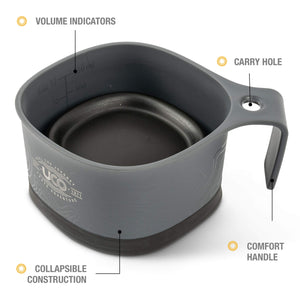 UCO Collapsible Cup for Hiking, Backpacking, and Camping Blue