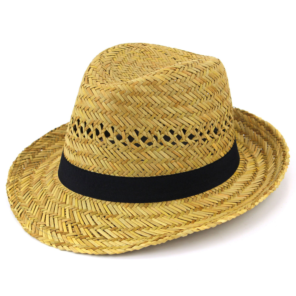 Hawkins Hats Straw Trilby Sun hat