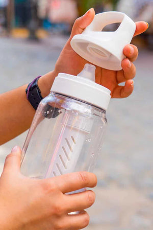 Lifestraw Go Series  1 Litre BPA Free Water Filter Bottle Aegean Sea