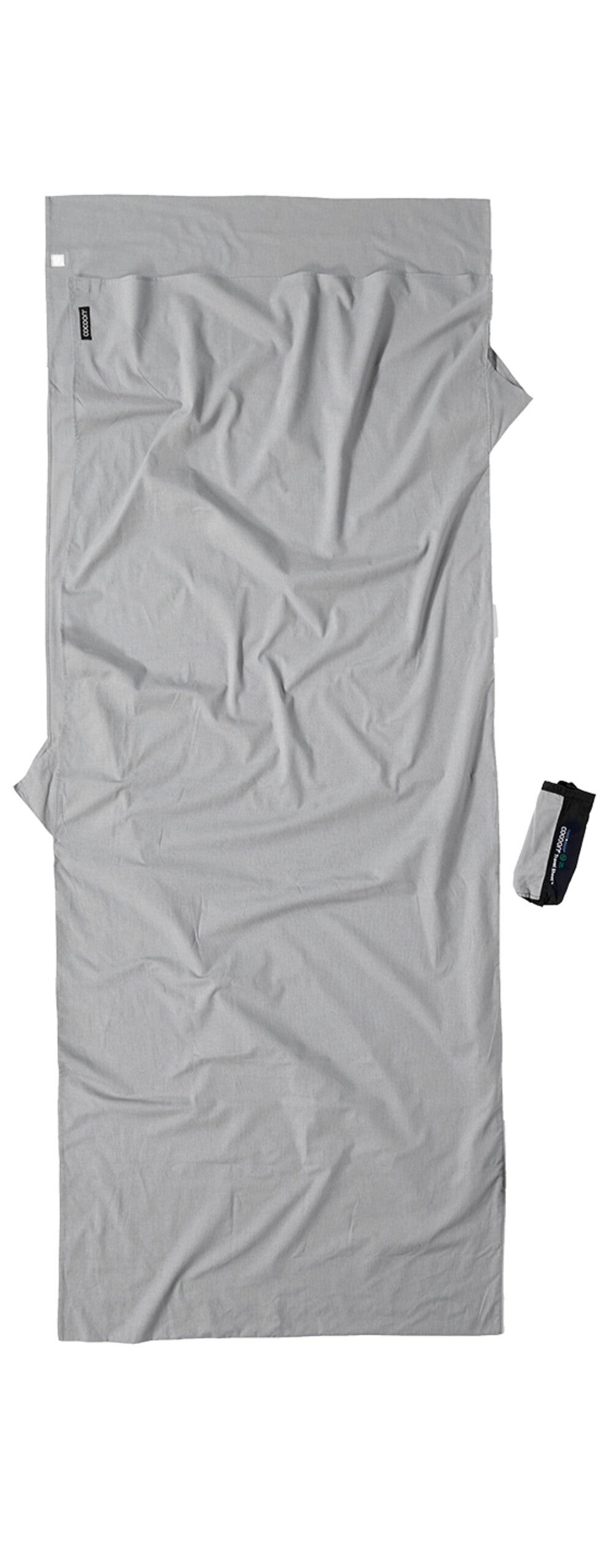 Cocoon Travel Sheet Insect Shield 100% Cotton Safari Grey