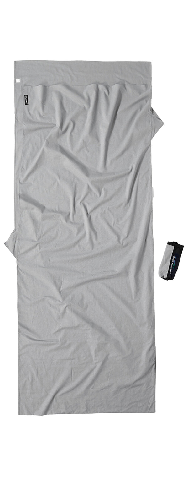 Cocoon Travel Sheet Insect Shield 100% Cotton Safari Grey