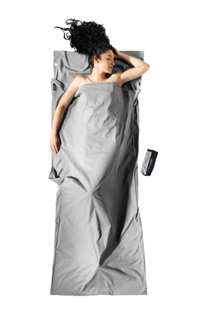 Cocoon Travel Sheet Insect Shield 100% Cotton Safari Grey