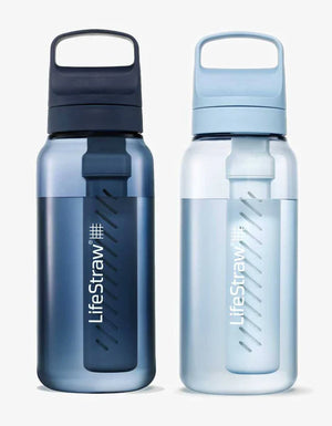 Lifestraw Go Series  1 Litre BPA Free Water Filter Bottle Aegean Sea