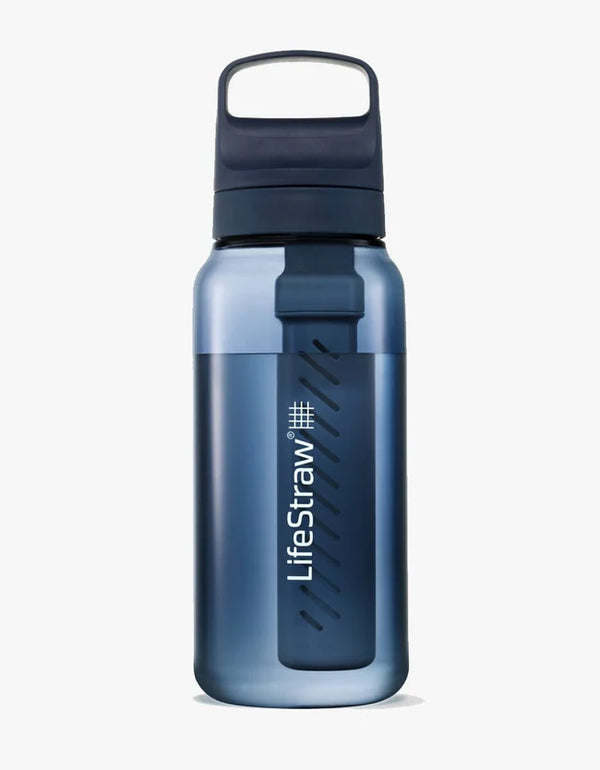 Lifestraw Go Series  1 Litre BPA Free Water Filter Bottle Aegean Sea