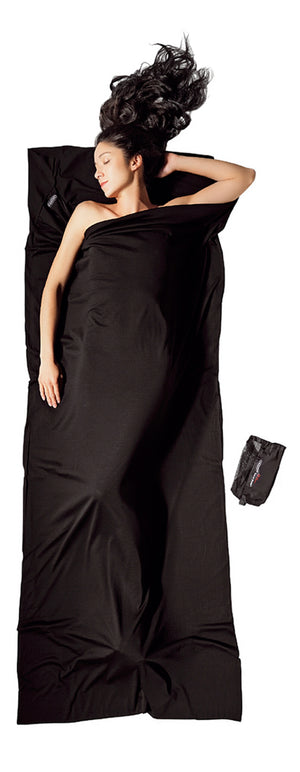 Cocoon Mummy Liner 100% Merino Wool Black