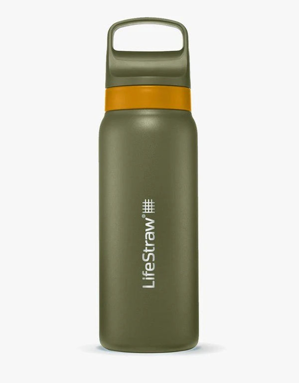 Lifestraw Go Series Stainless Steel Bottle 700ml Timber