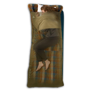 KELTY WAYBACK 20 DEG BURNT OLIVE (ORGANIC FLANNEL & CIRROLOFT ECO)