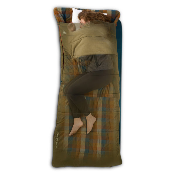 KELTY WAYBACK 20 DEG BURNT OLIVE (ORGANIC FLANNEL & CIRROLOFT ECO)