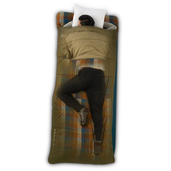 KELTY WAYBACK 20 DEG BURNT OLIVE (ORGANIC FLANNEL & CIRROLOFT ECO)