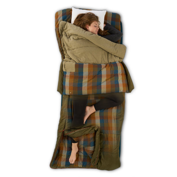 KELTY WAYBACK 20 DEG BURNT OLIVE (ORGANIC FLANNEL & CIRROLOFT ECO)