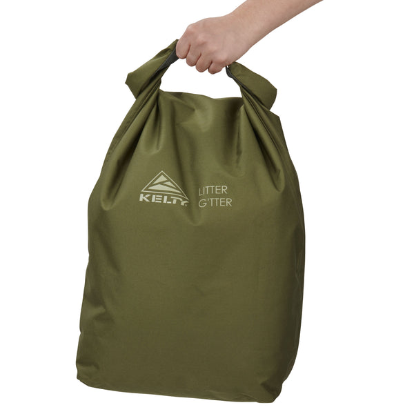Kelty Litter Gitter Camp Trash Storage Bag in Winter Moss