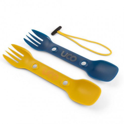 UCO Utility Spork 2 pack Berry Blue & Mustard Yellow