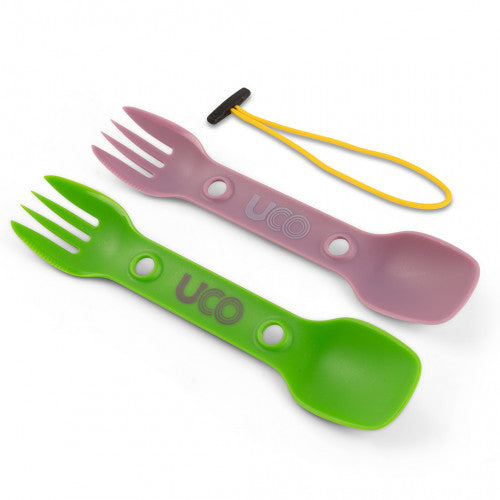 UCO Utility Spork 2 pack Forest Green & Lush Purple