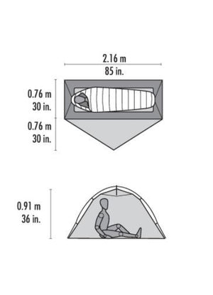 MSR Hubba NX Solo 1 Person Tent Green