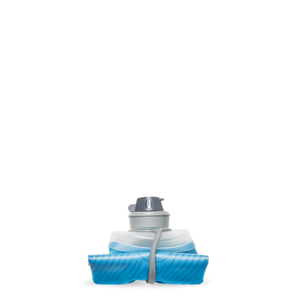 HydraPak Flux 1L Collapsible Water Bottle Tahoe Blue