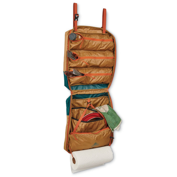 Kelty Camp Galley Camp Kitchen Organiser in Dull Gold / Deep Teal