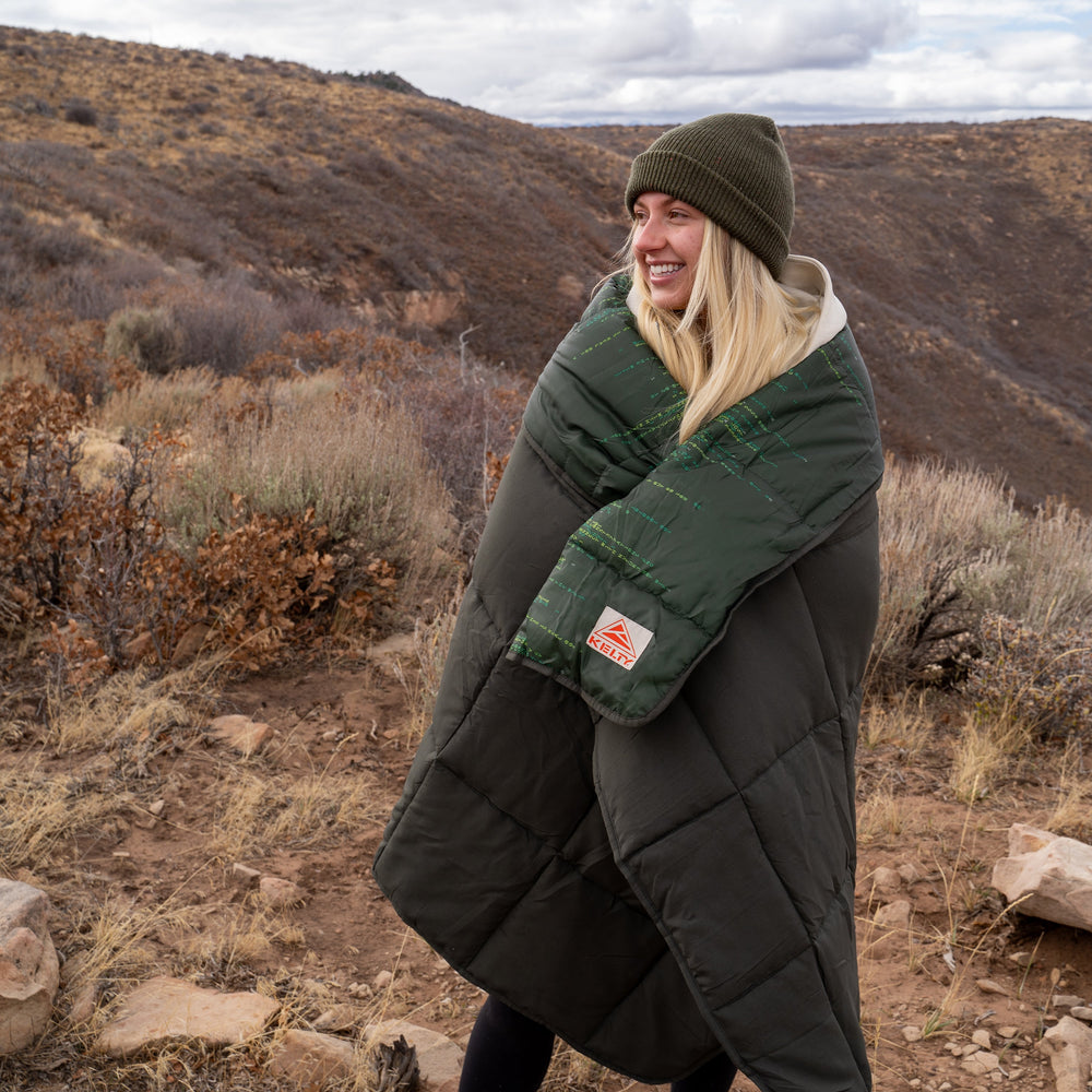 Kelty Bestie Blanket Winter Moss Treeline