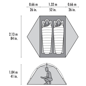 MSR Elixir 2 Tent 2026 Version Green