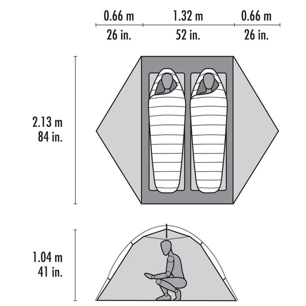 MSR Elixir 2 Tent 2026 Version Green