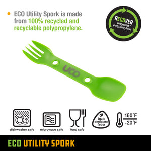 UCO Utility Spork 2 pack Forest Green & Lush Purple