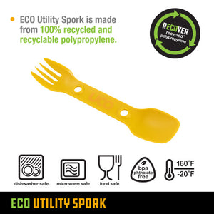 UCO Utility Spork 2 pack Berry Blue & Mustard Yellow