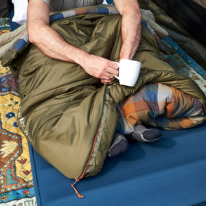KELTY WAYBACK 20 DEG BURNT OLIVE (ORGANIC FLANNEL & CIRROLOFT ECO)