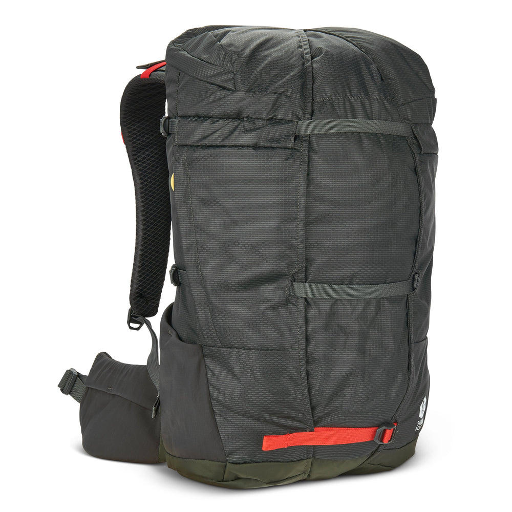 Sierra Designs Flex Hike 20L-30L Rucksack - Peat/Fiery Red