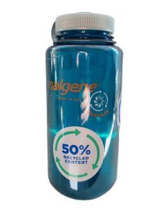 Nalgene Wide Mouth Tritan Bottle 1000ml / 32oz Teal Sustain 50% Recycled